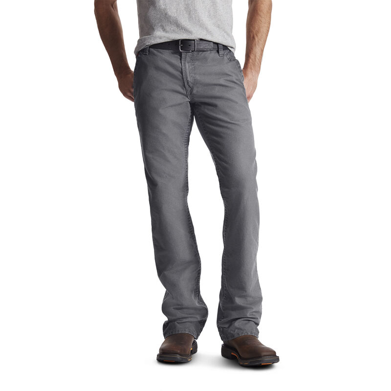 Ariat Work: FR M4 Low Rise Workhorse Boot Cut Pantalones Hombre - Gris (FMJAO6542)